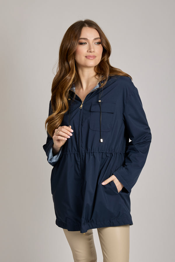 LINED PARKA - BLUE