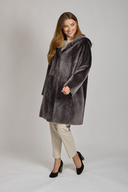 REVERSIBLE SHEARLING COAT-CARRUBA