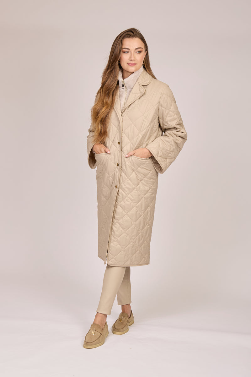 QUILTED COAT-ANGORA