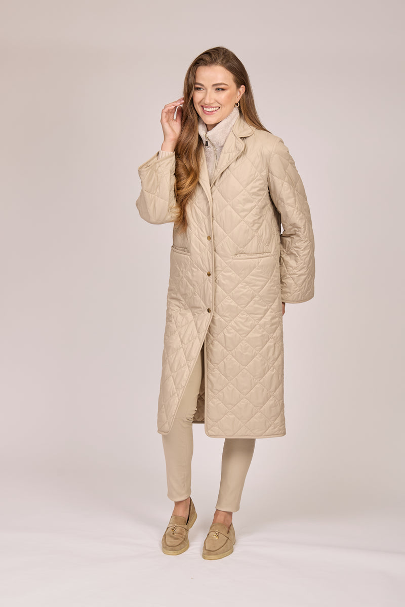 QUILTED COAT-ANGORA