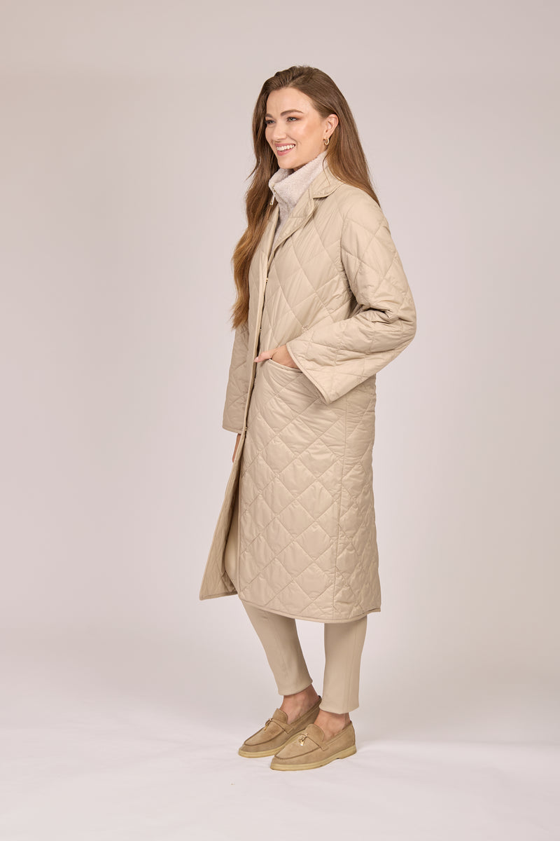 QUILTED COAT-ANGORA