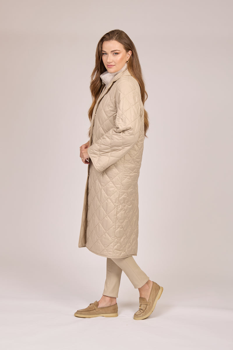 QUILTED COAT-ANGORA