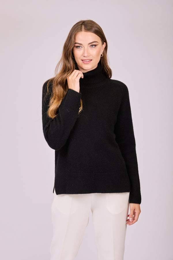 THICK TURTLE NECK - BLACK