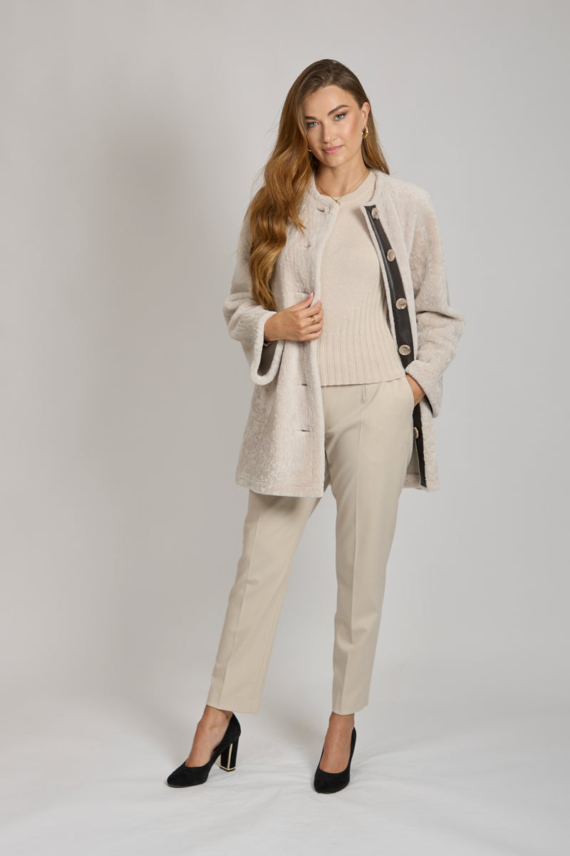 SHEARLING COAT-ANGORA