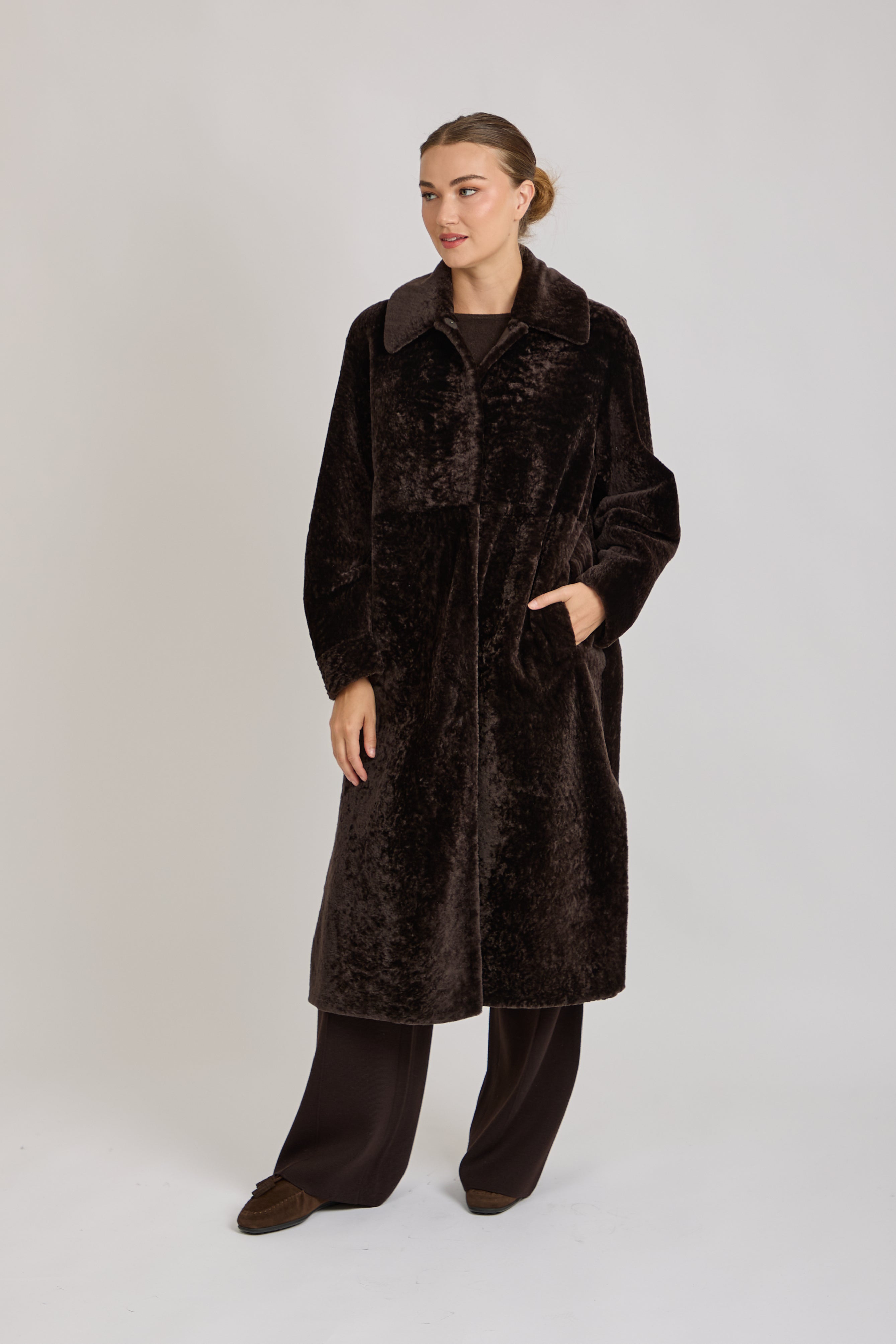 SHEARLING COAT-CARRUBA