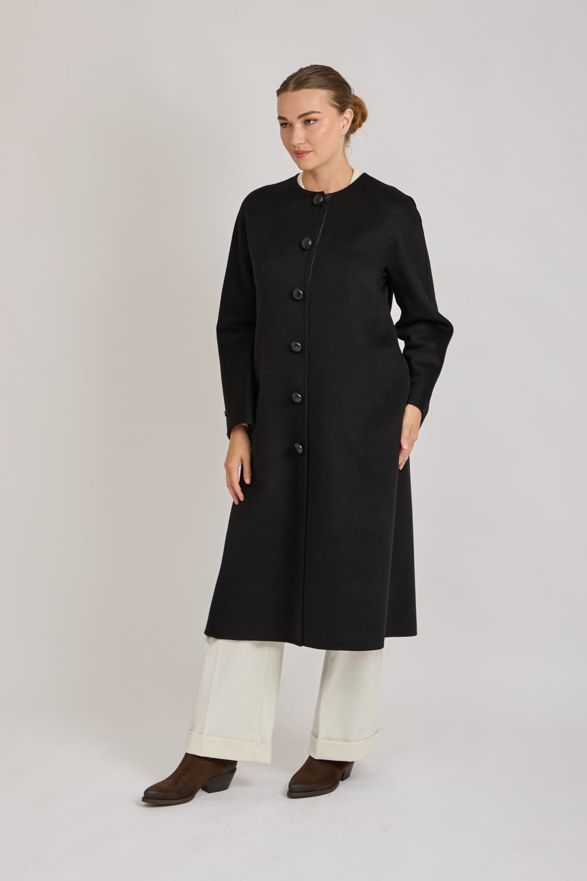 LONG COAT- BLACK