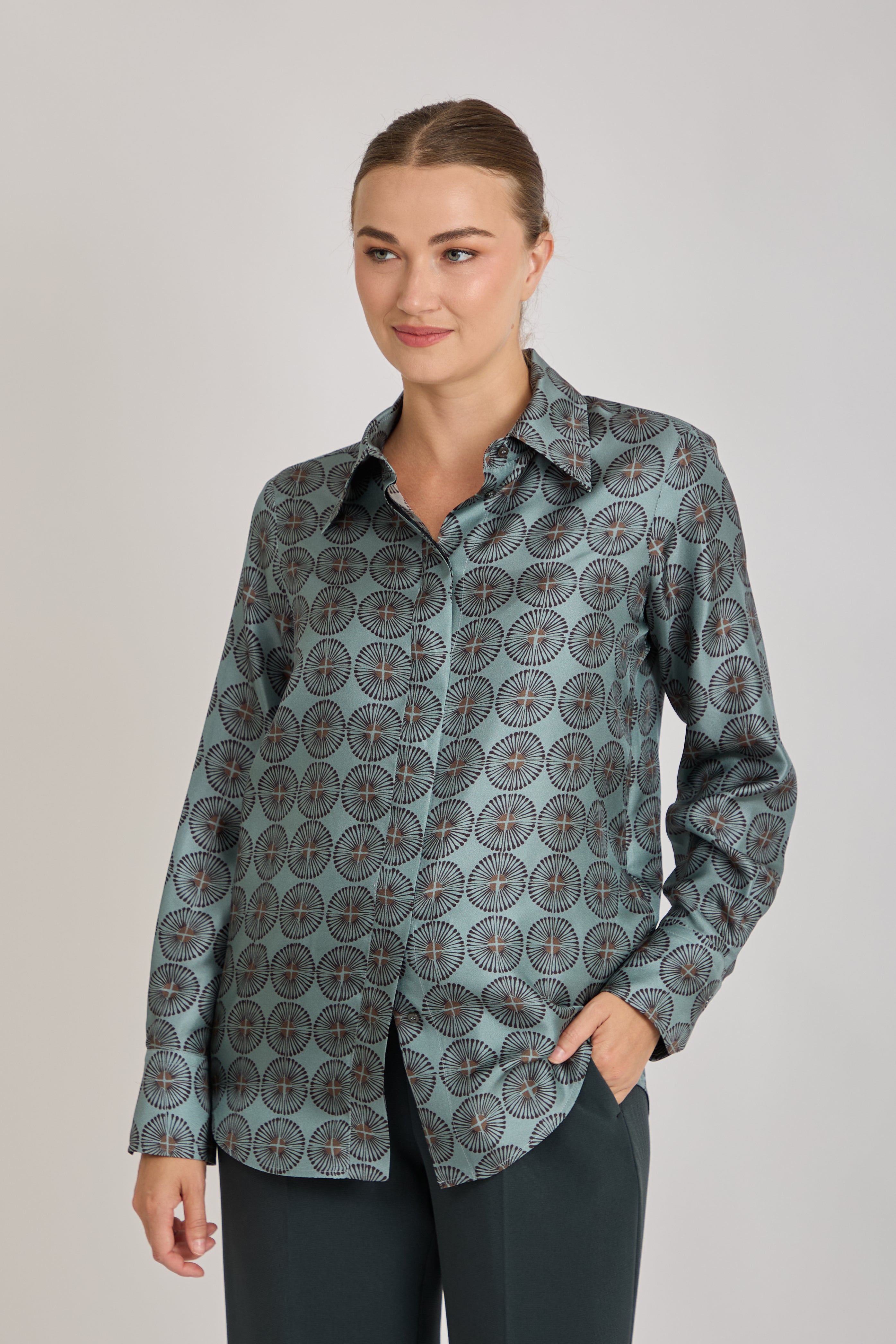 SILK PRINTED SHIRT-VERDINO