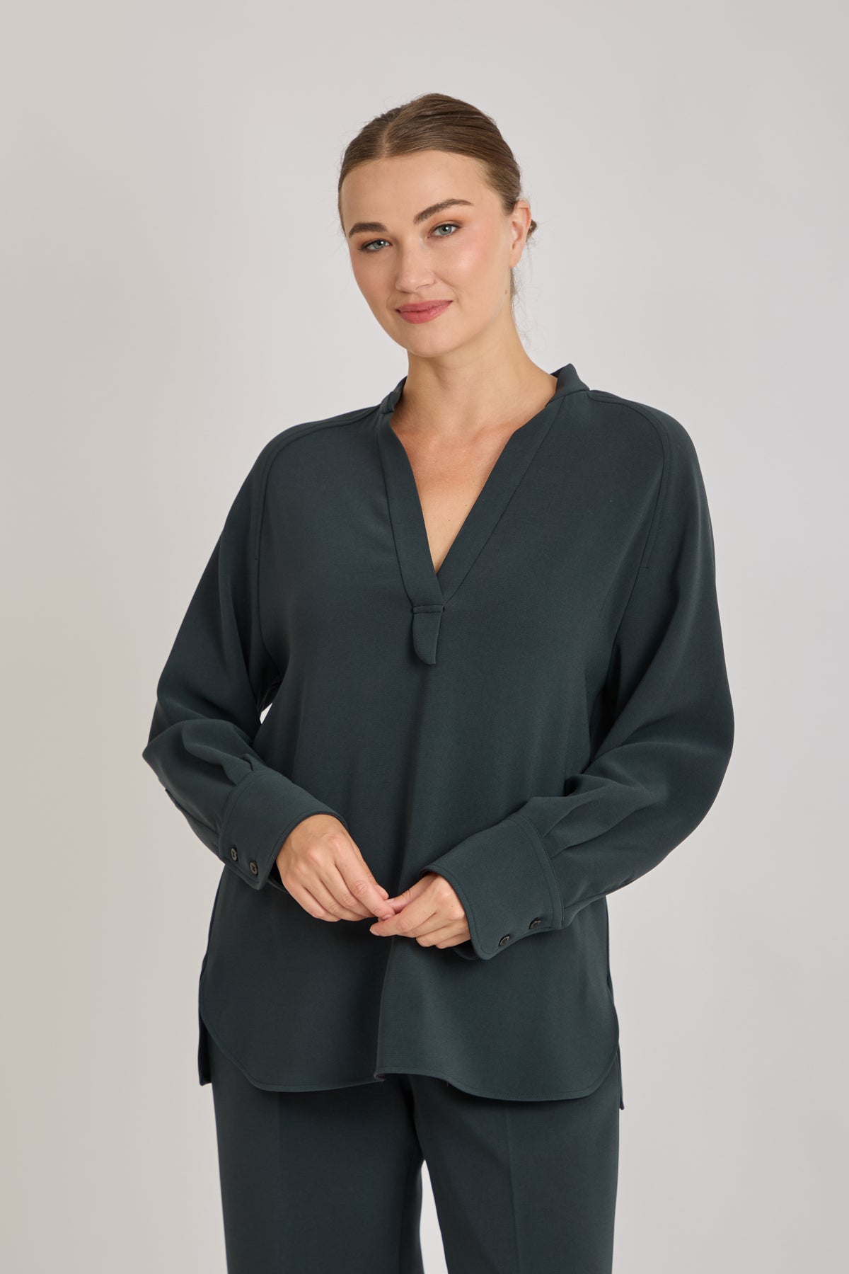 CREPE SHIRT-VERDE