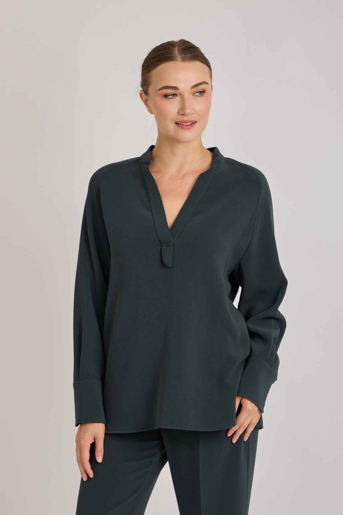CREPE SHIRT-VERDE