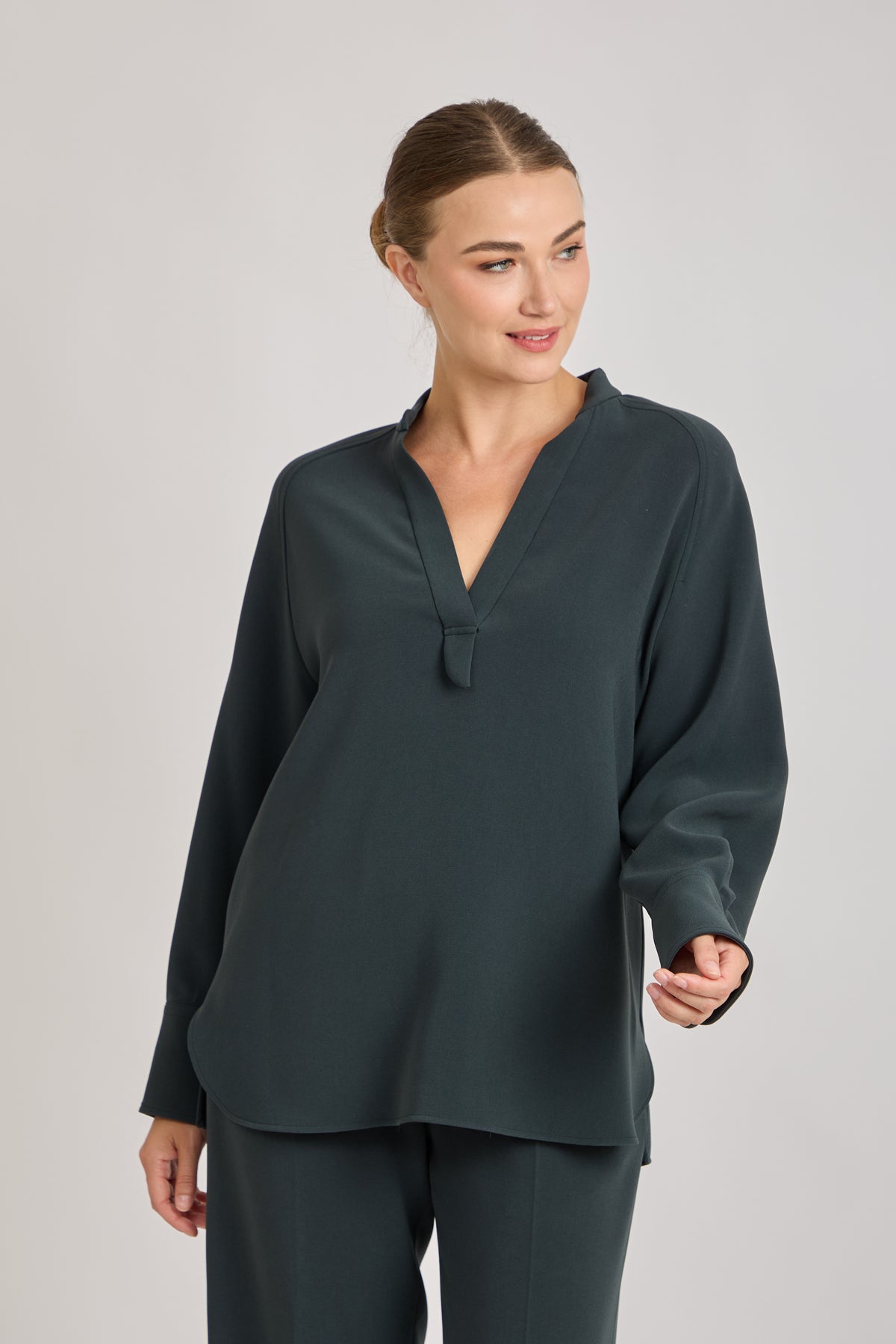 CREPE SHIRT-VERDE