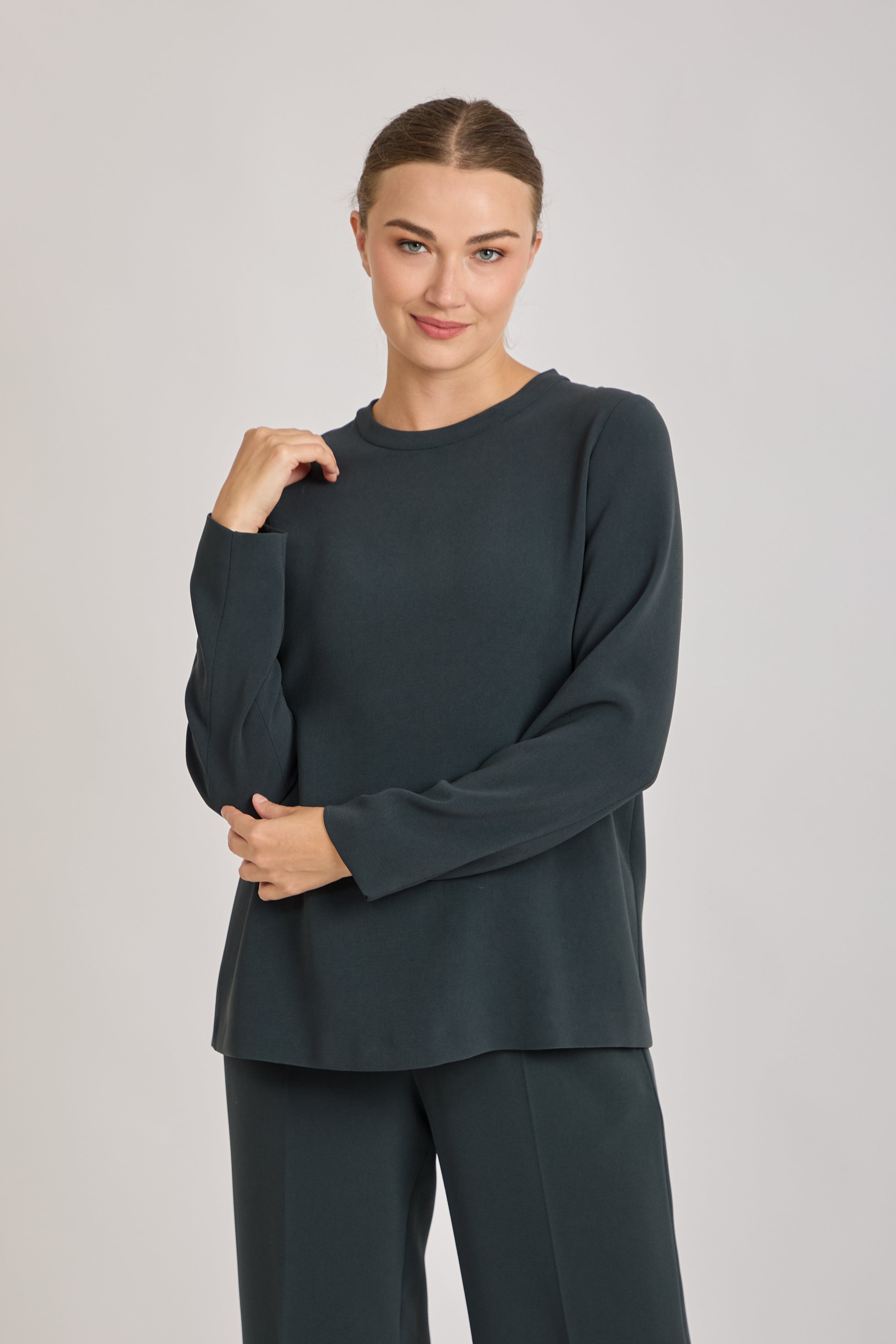 CREPE BLOUSE- VERDE