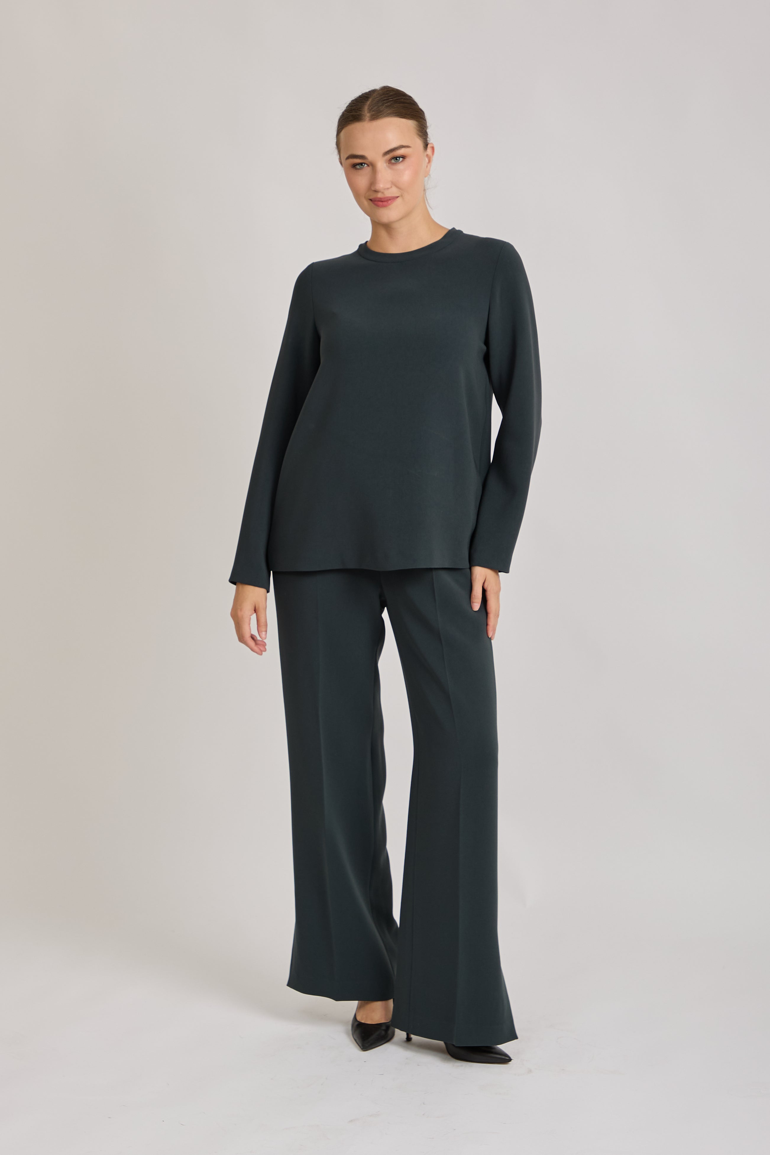 CREPE BLOUSE- VERDE