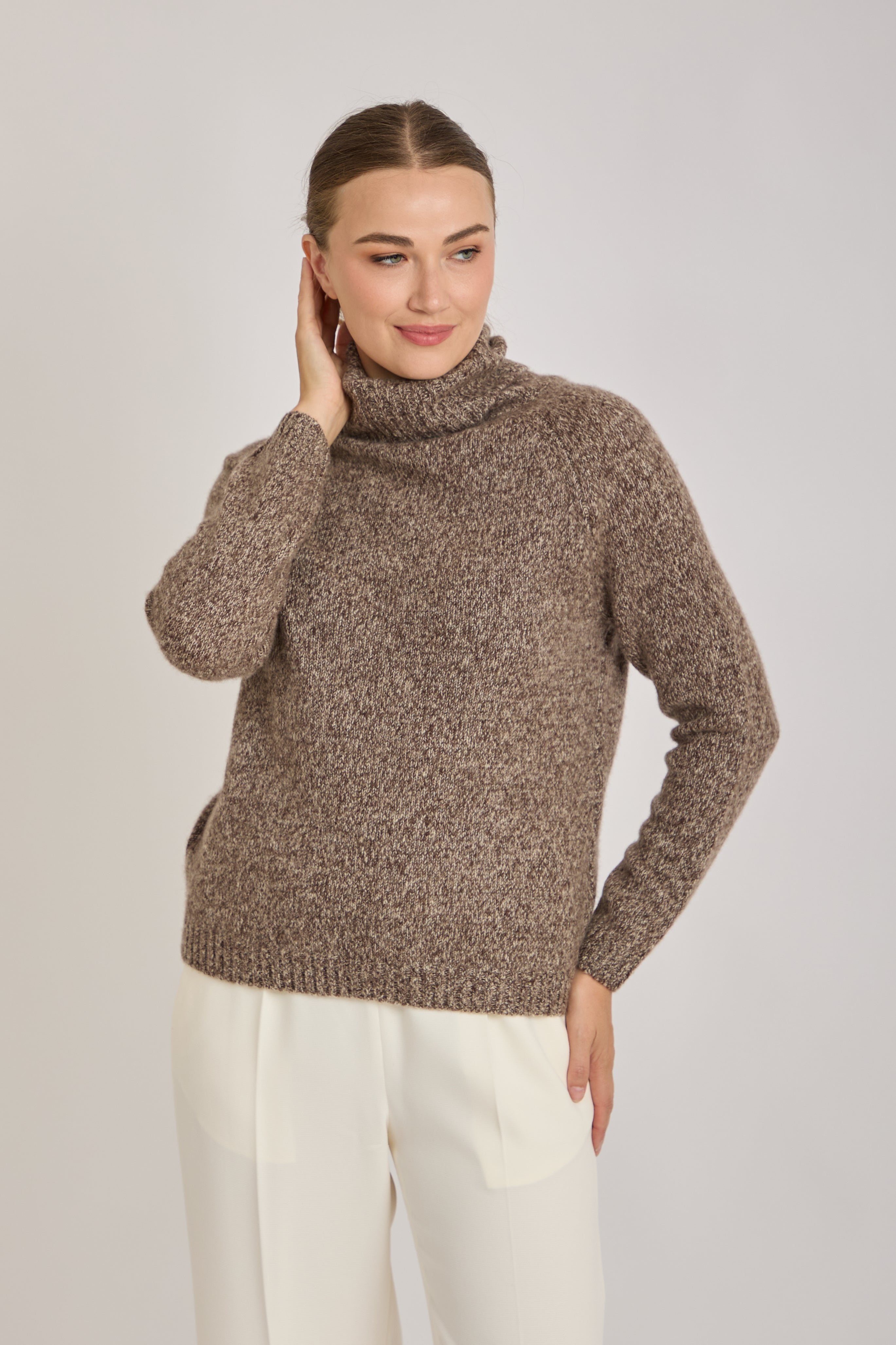 CASHMERE TURTLE- BROWN