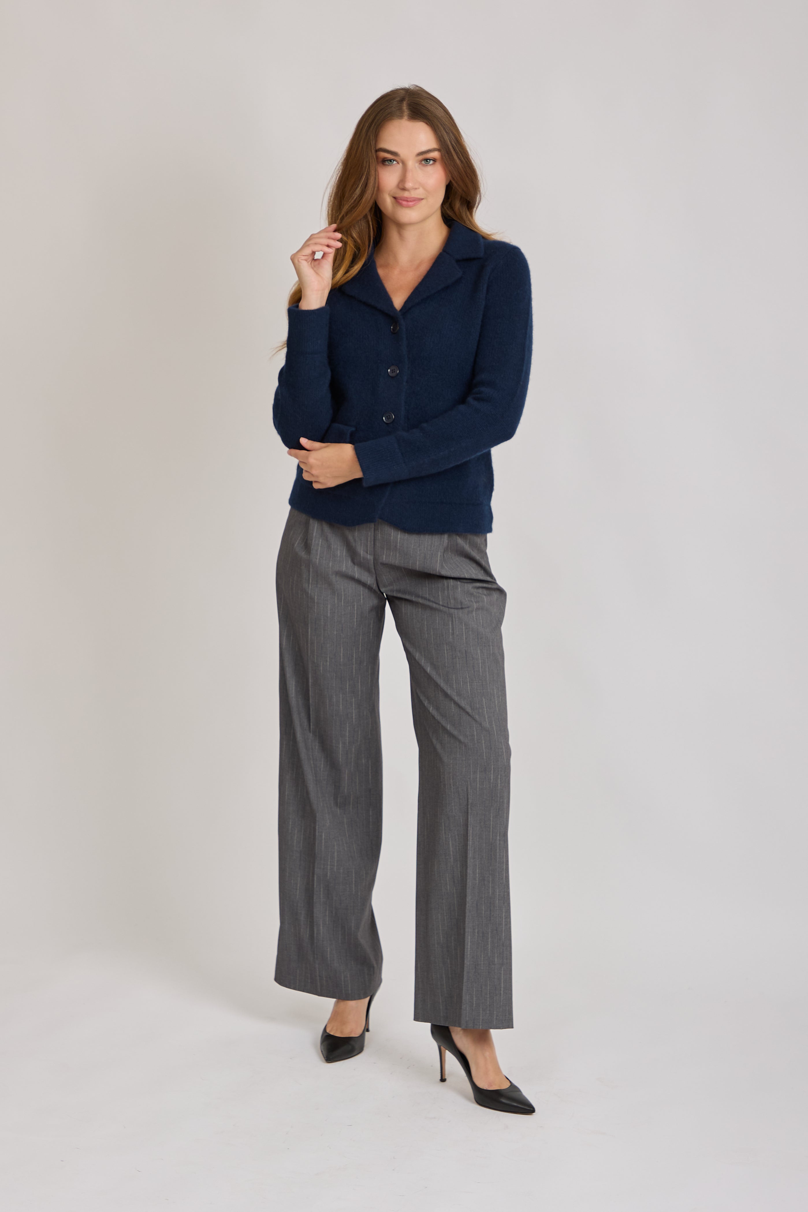 CASHMERE JACKET-NAVY