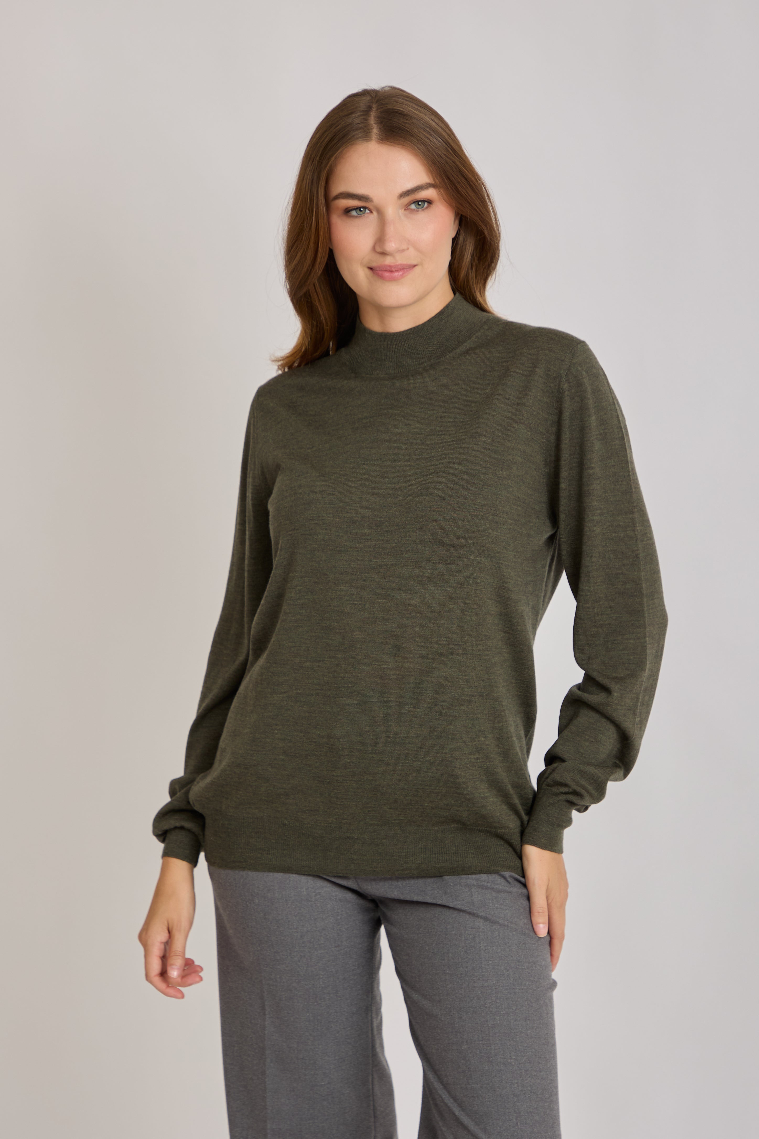 CASHMERE JUMPER -KAKI
