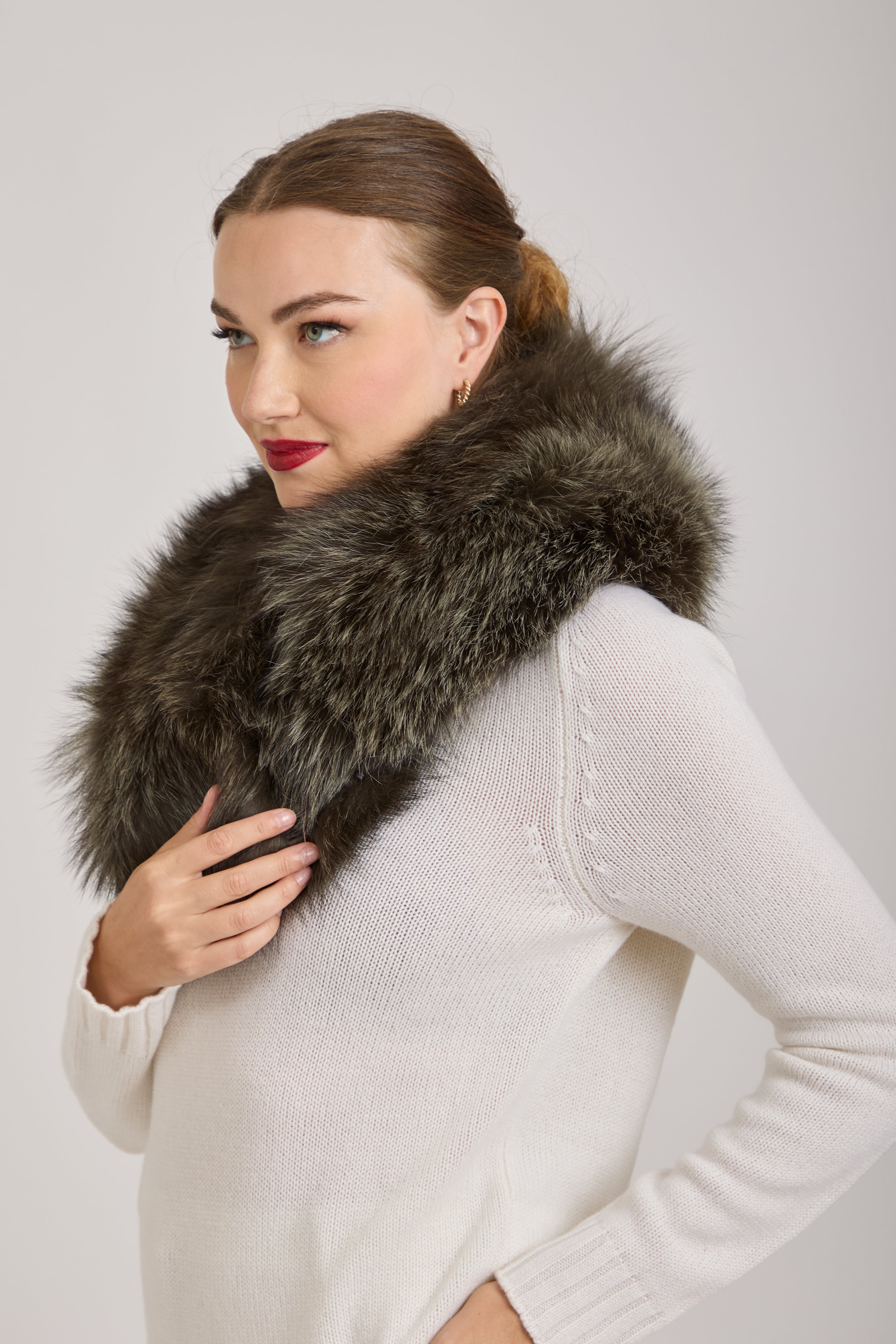 FOX COLLAR-KAKI