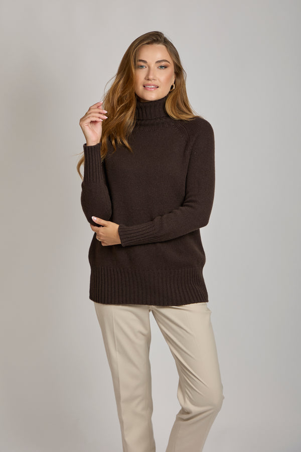 TURTLE NECK JUMPER-CARRUBA