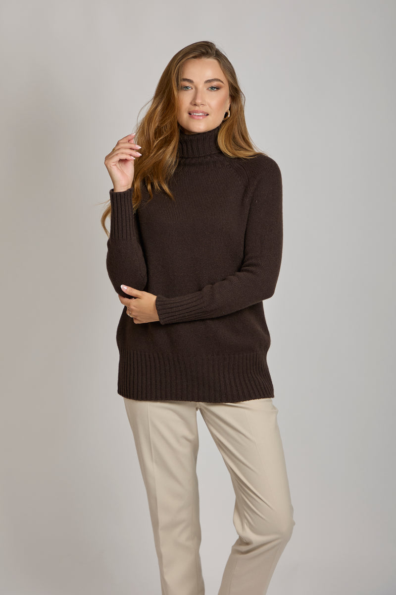 TURTLE NECK JUMPER-CARRUBA