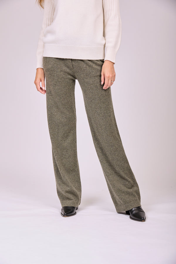 CASHMERE TROUSERS-ASH