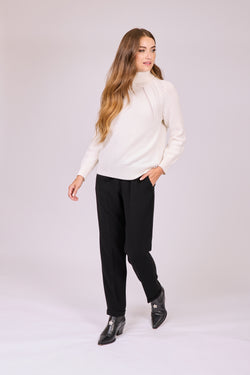 TROUSERS ALL ELASTIC - BLACK