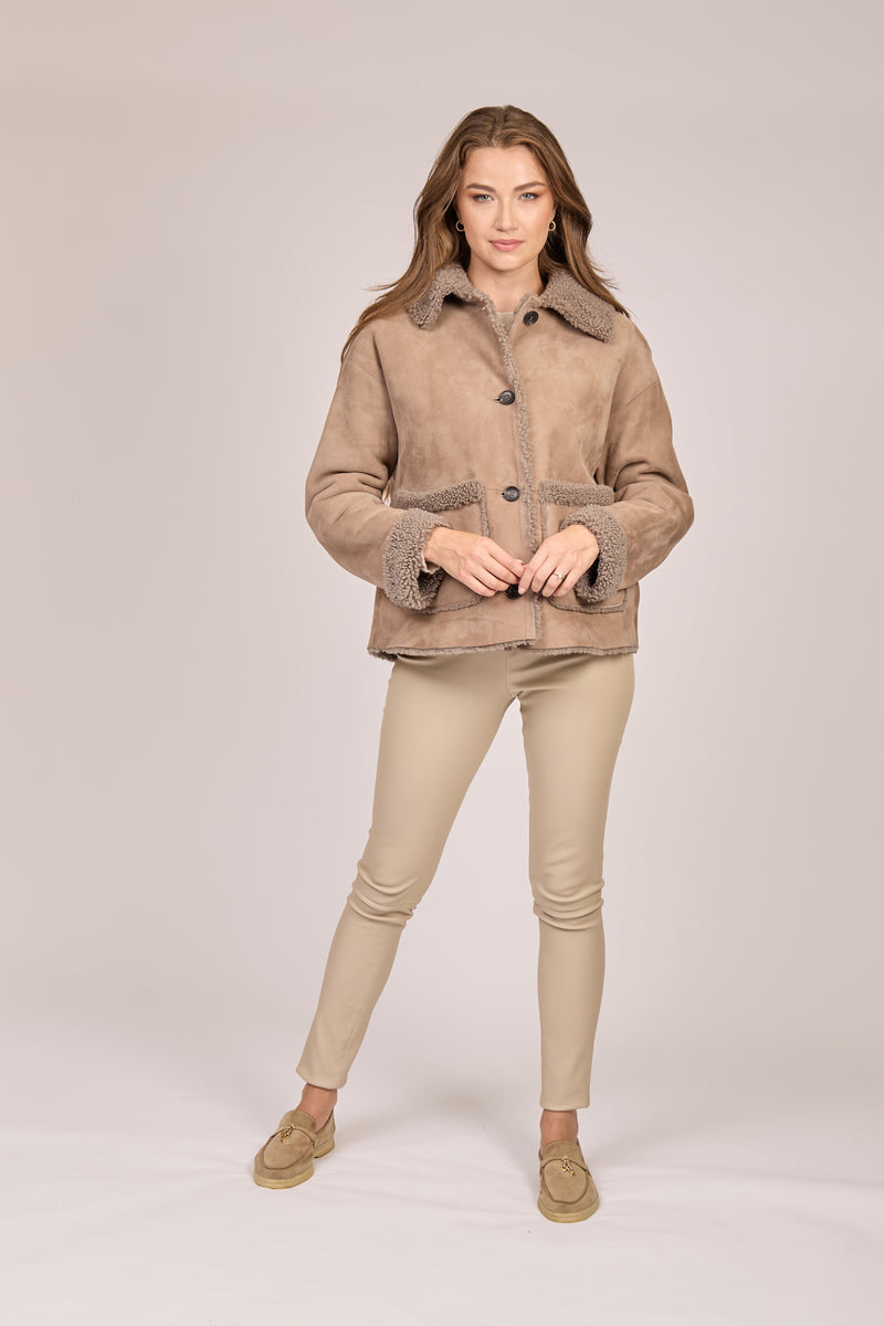 SHEARLING JACKET-GHIAIA