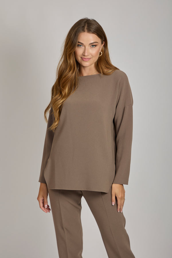 LOOSE BLOUSE-TORTORA