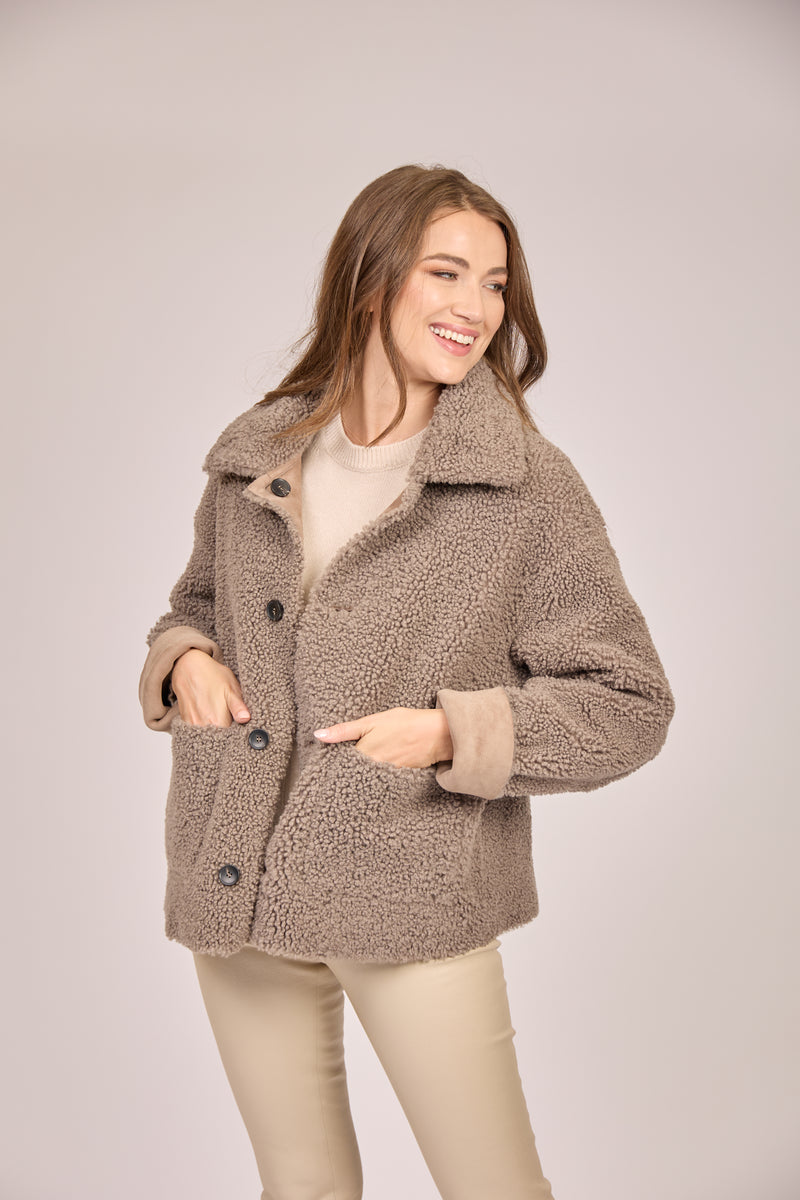 SHEARLING JACKET-GHIAIA