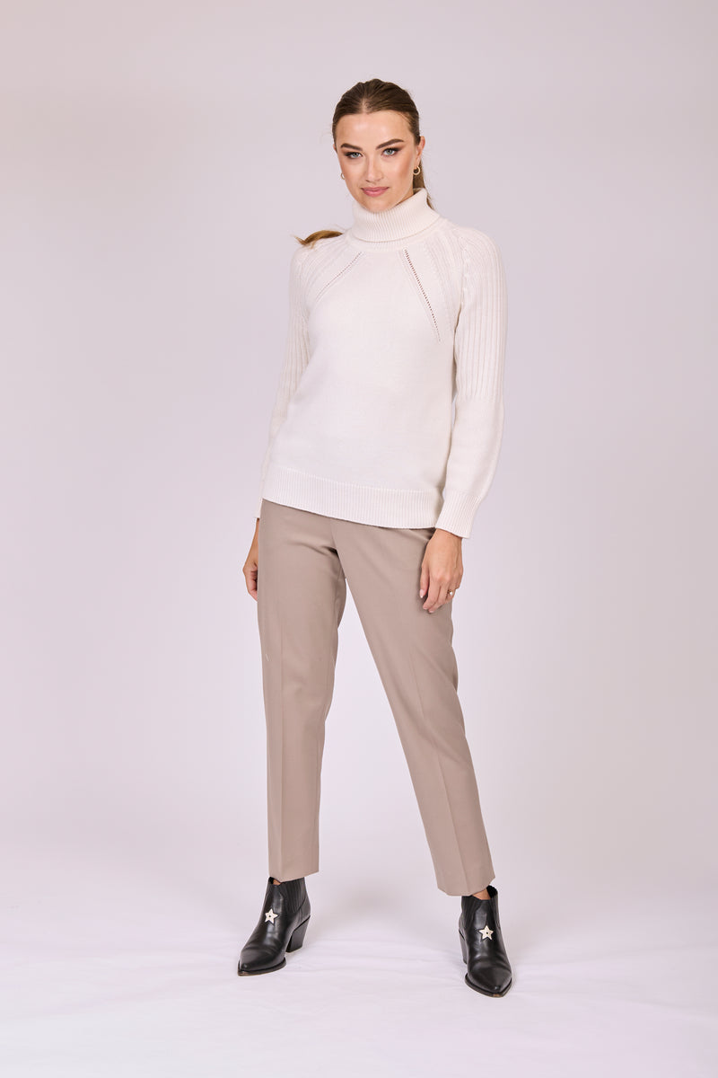 TROUSERS-TAUPE