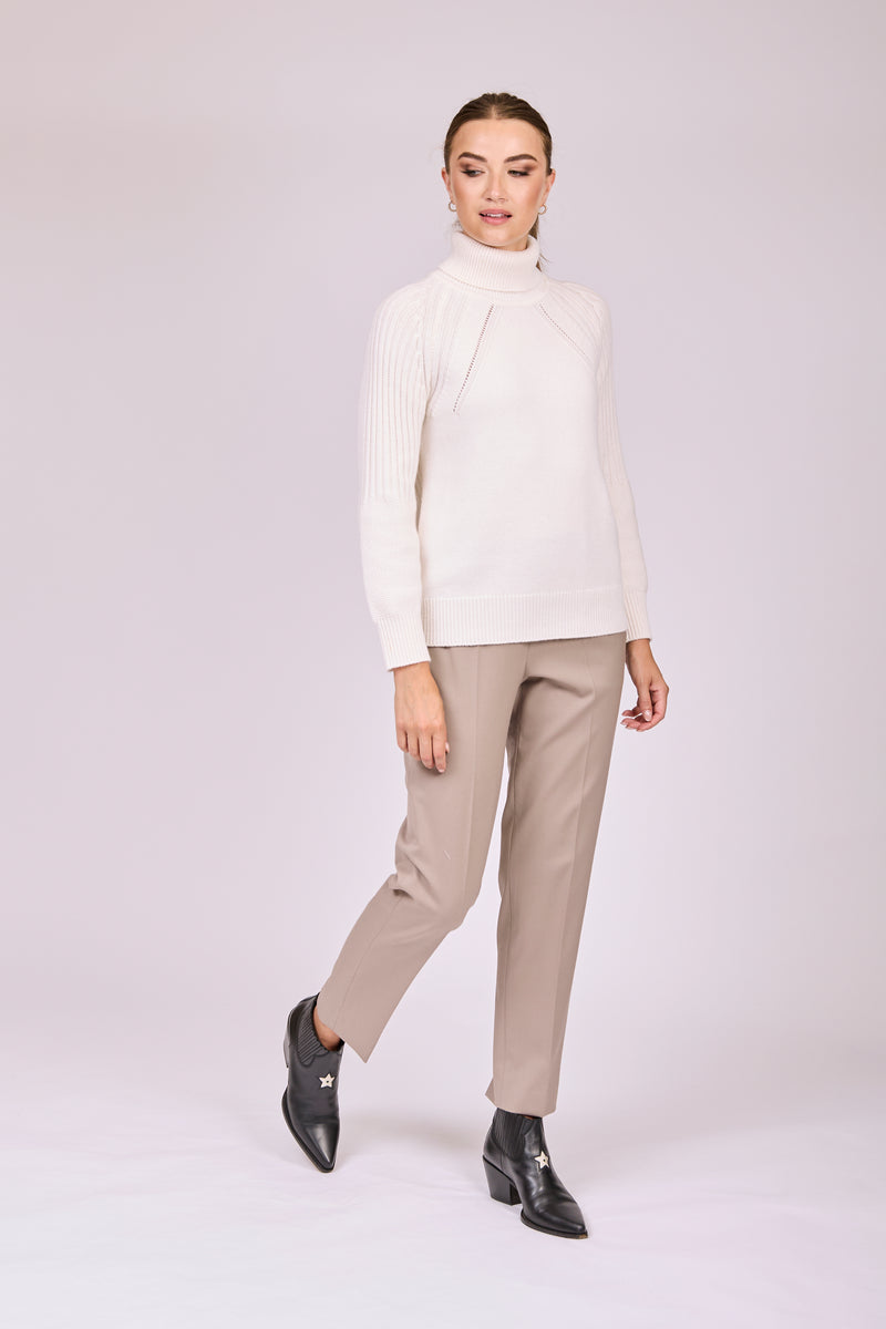 TROUSERS-TAUPE