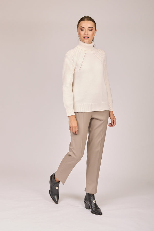 TROUSERS-TAUPE