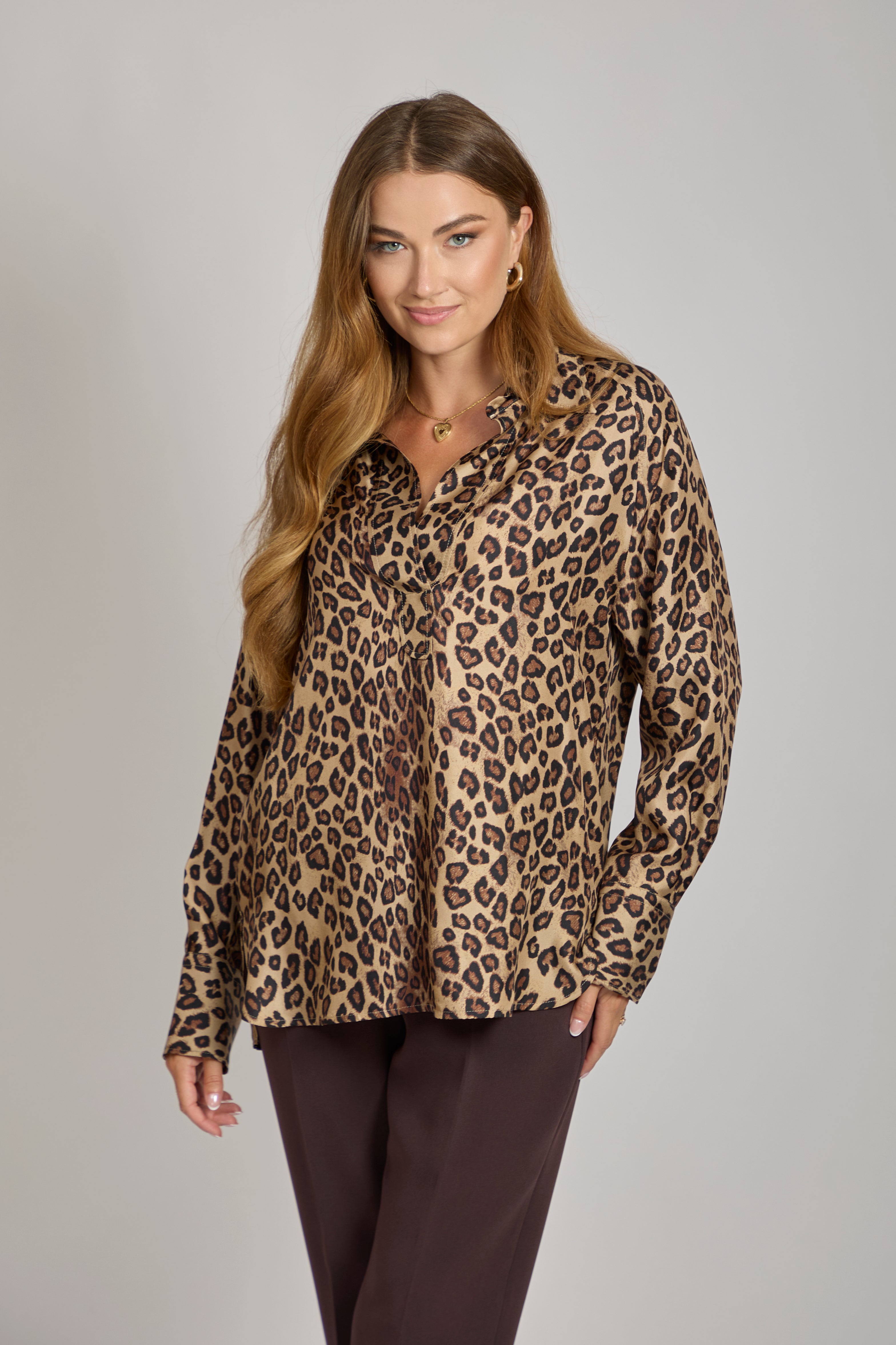 SILK SHIRT-SABBIA