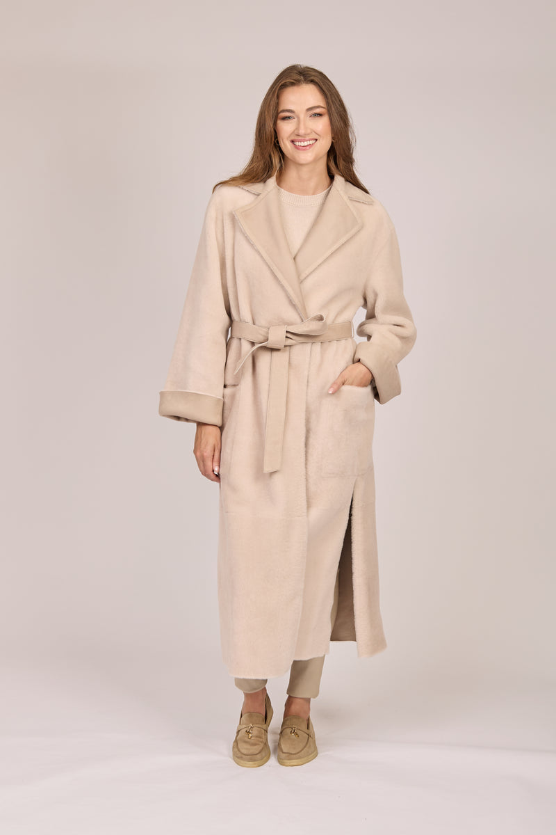 SHEARLING COAT-ANGORA