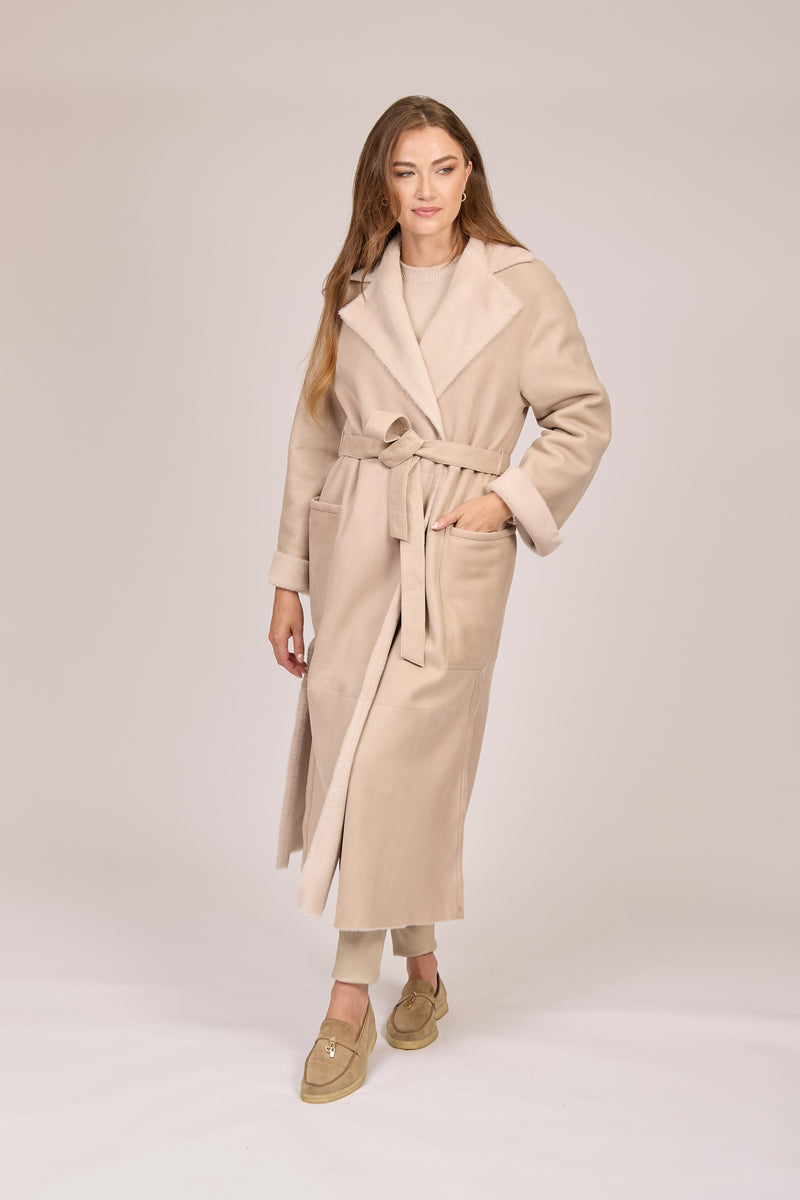 SHEARLING COAT-ANGORA