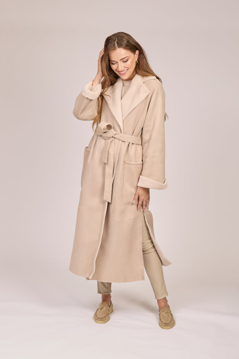 SHEARLING COAT-ANGORA