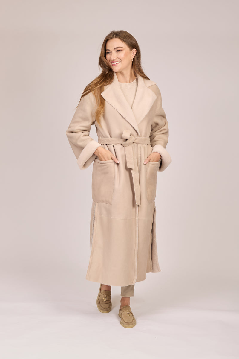 SHEARLING COAT-ANGORA