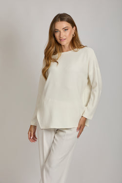LOOSE BOUSE-WHITE