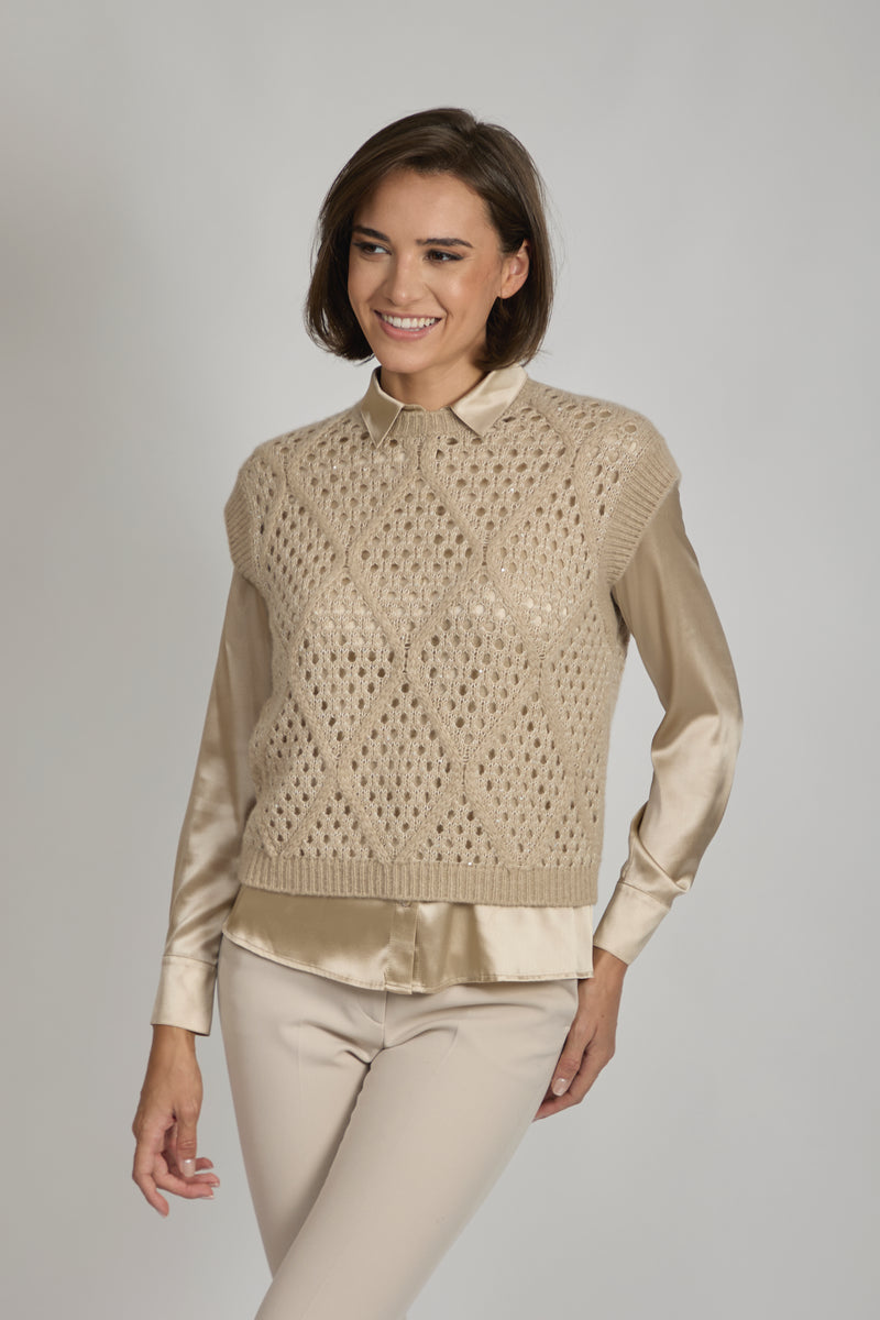 CASHMERE VEST-BURRO