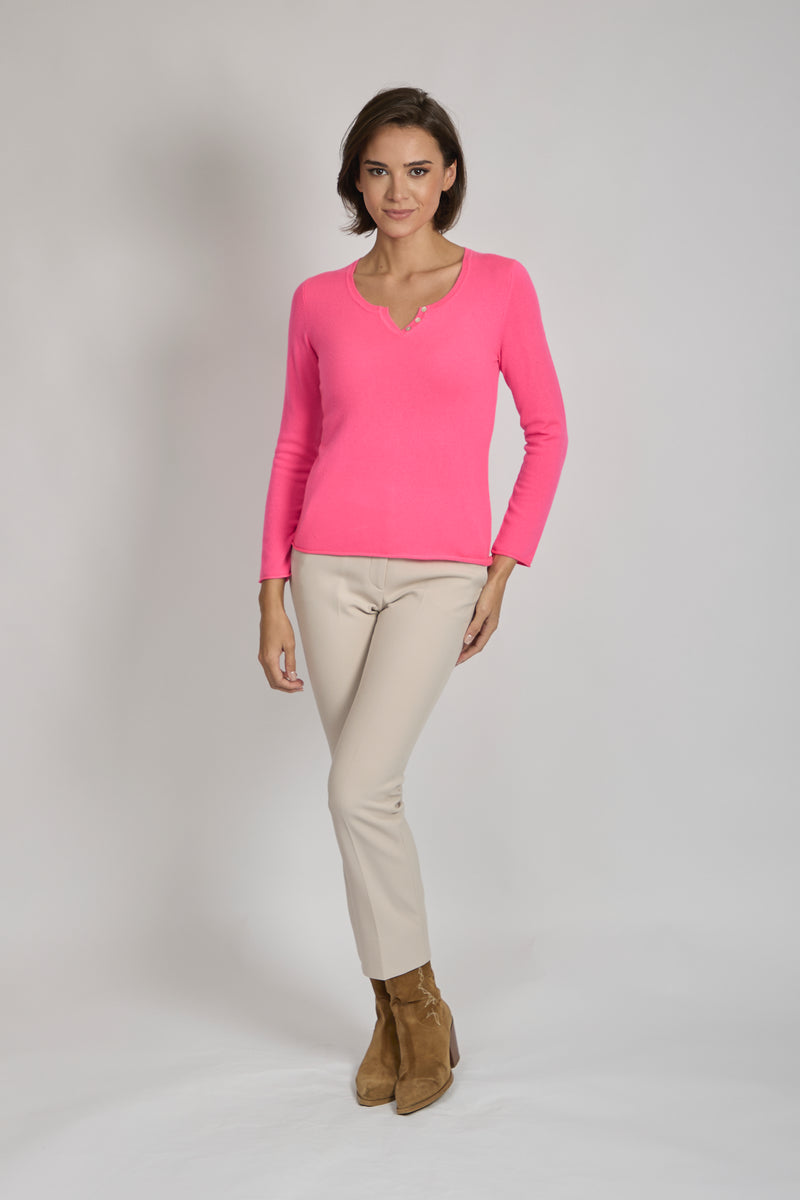CASHMERE JUMPER-ROSE