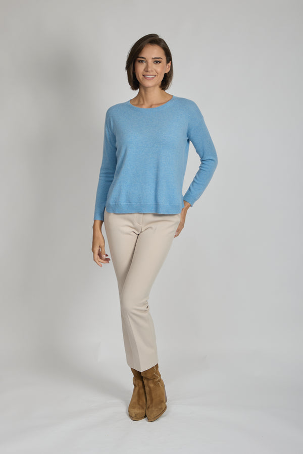 CREW NECK JUMPER-MINERAL