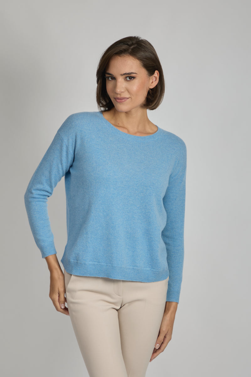 CREW NECK JUMPER-MINERAL