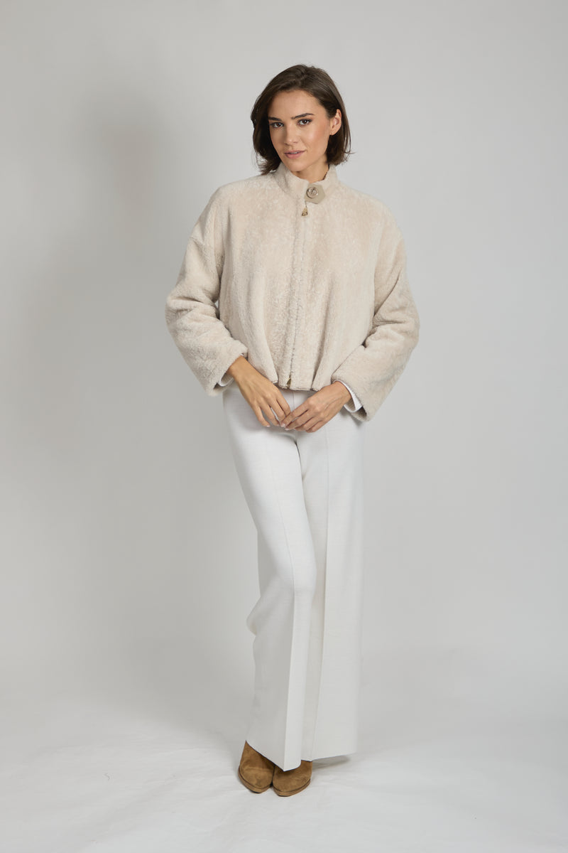 SHORT NAPPA JACKET-ANGORA