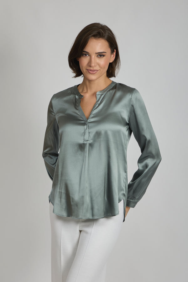 SILK SHIRT-ARDESIA