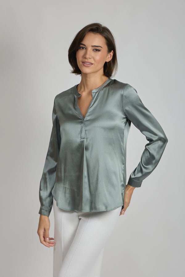 SILK SHIRT-ARDESIA