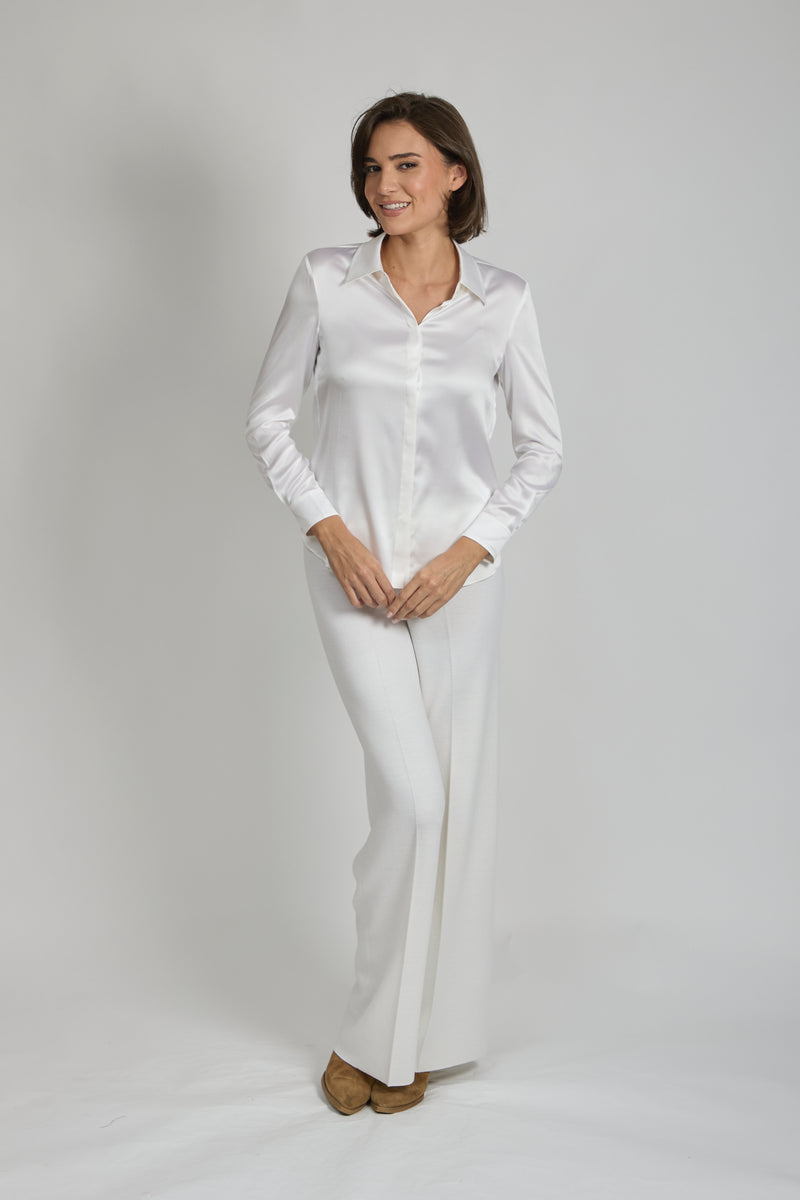 SILK SHIRT- CREAM