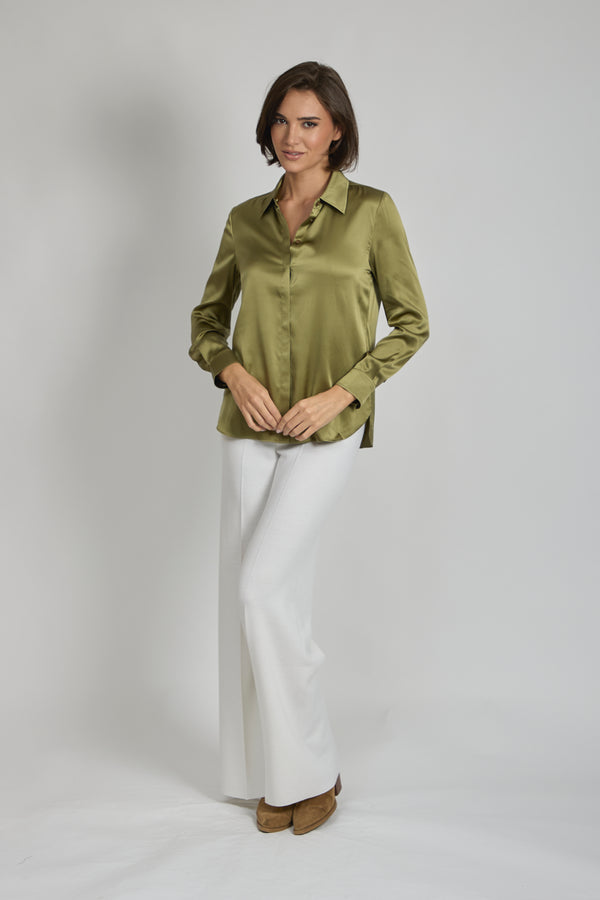 SILK SHIRT- KIWI
