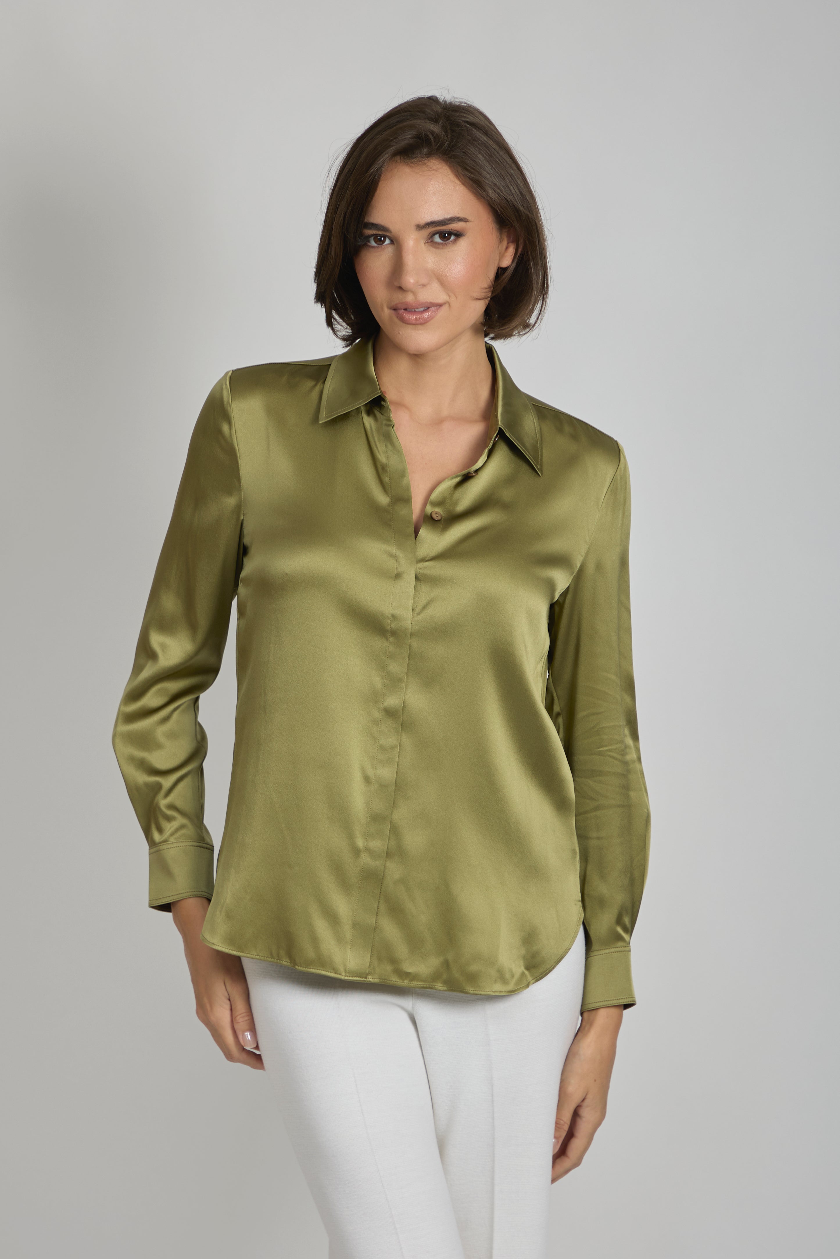 SILK SHIRT- KIWI
