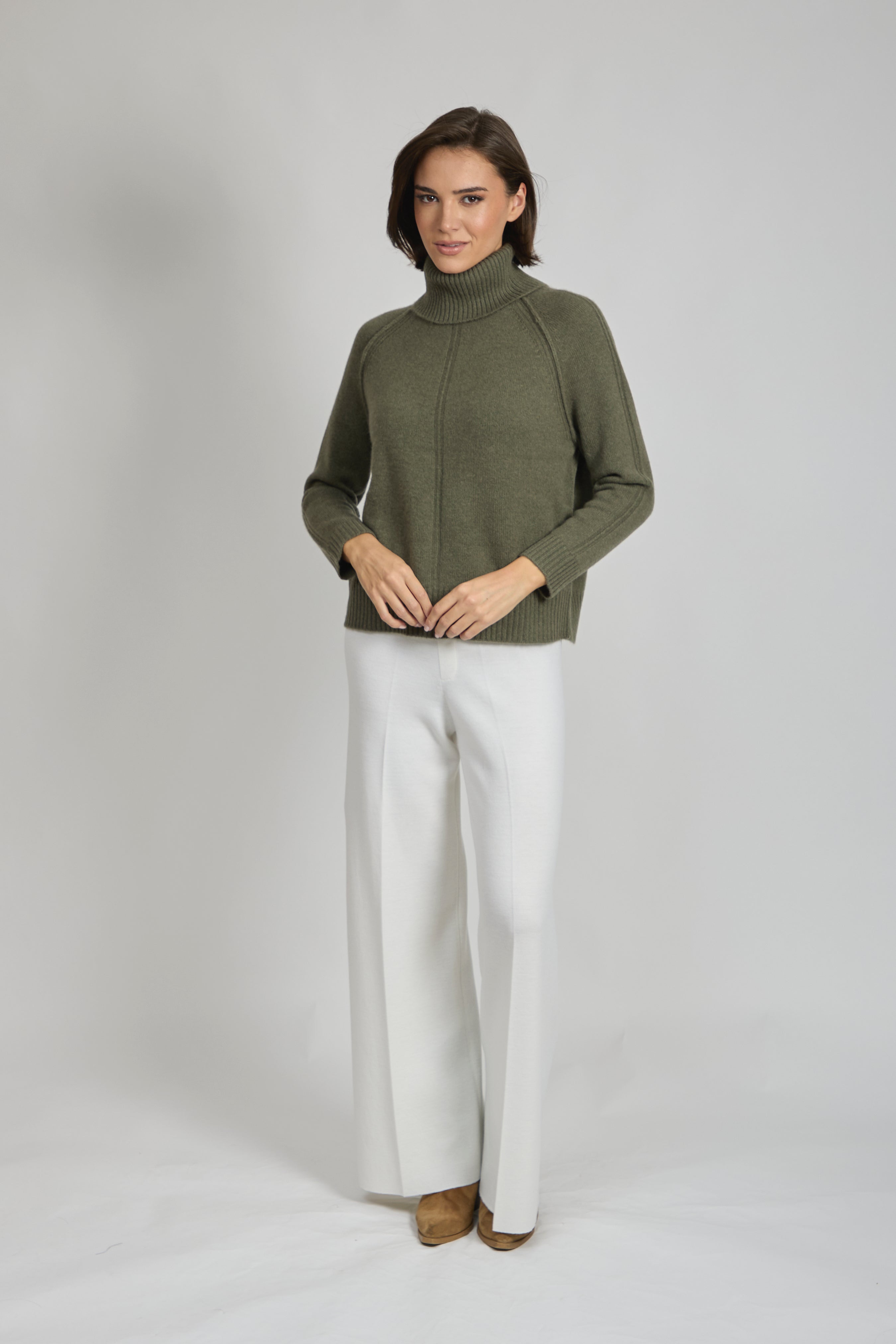 HIGH NECK JUMPER-VEGETAL