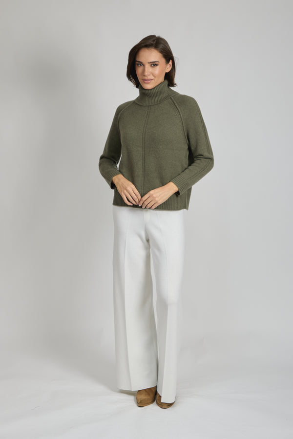 HIGH NECK JUMPER-VEGETAL