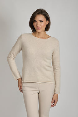 CREW NECK JUMPER WITH LUREX-LIN