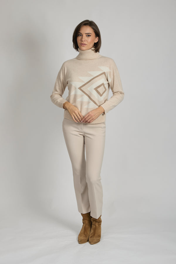 ROLL NECK TOTEM-LIN